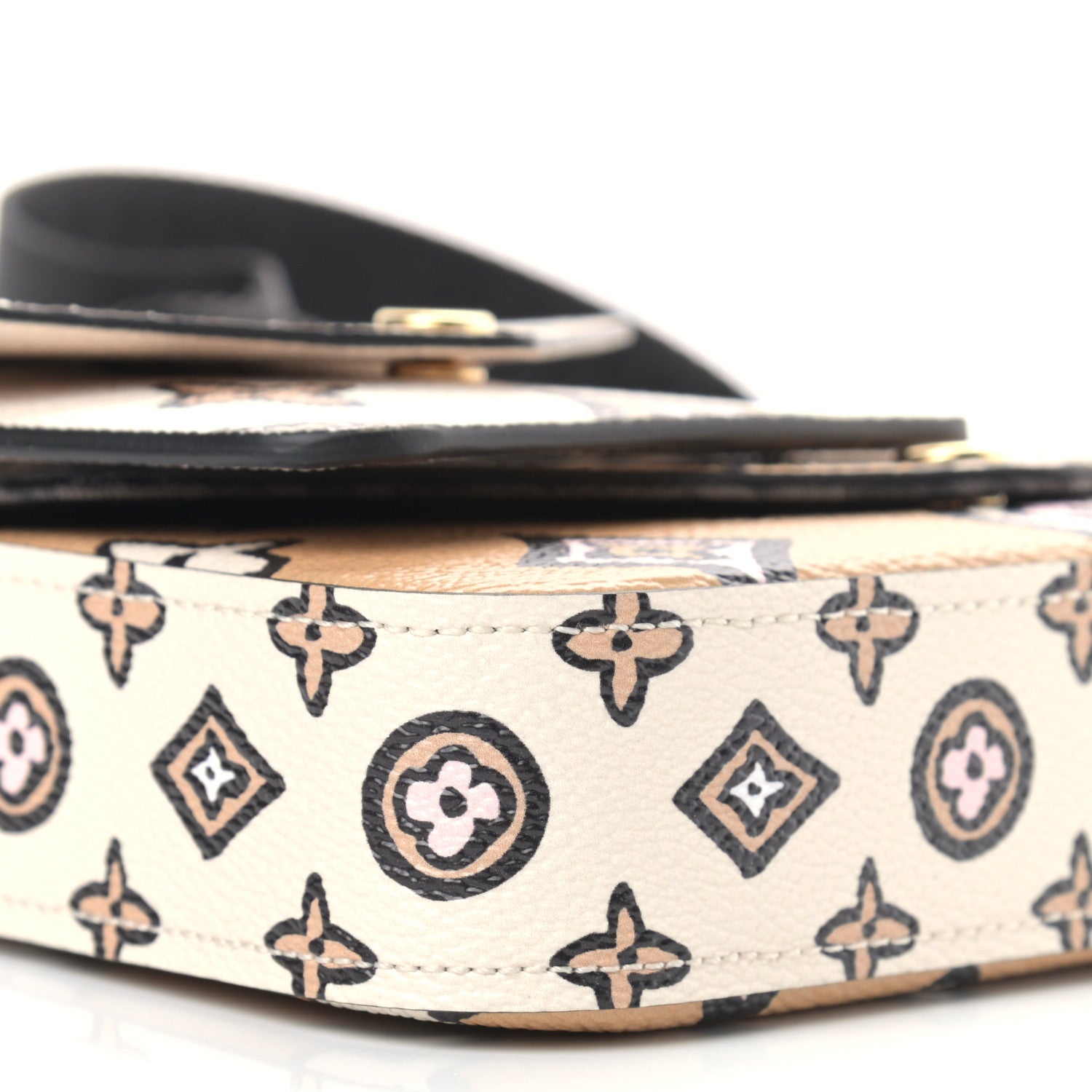 Louis Vuitton Monogram Wild At Heart Felicie Strap & Go Arizona Creme 7 of 8
