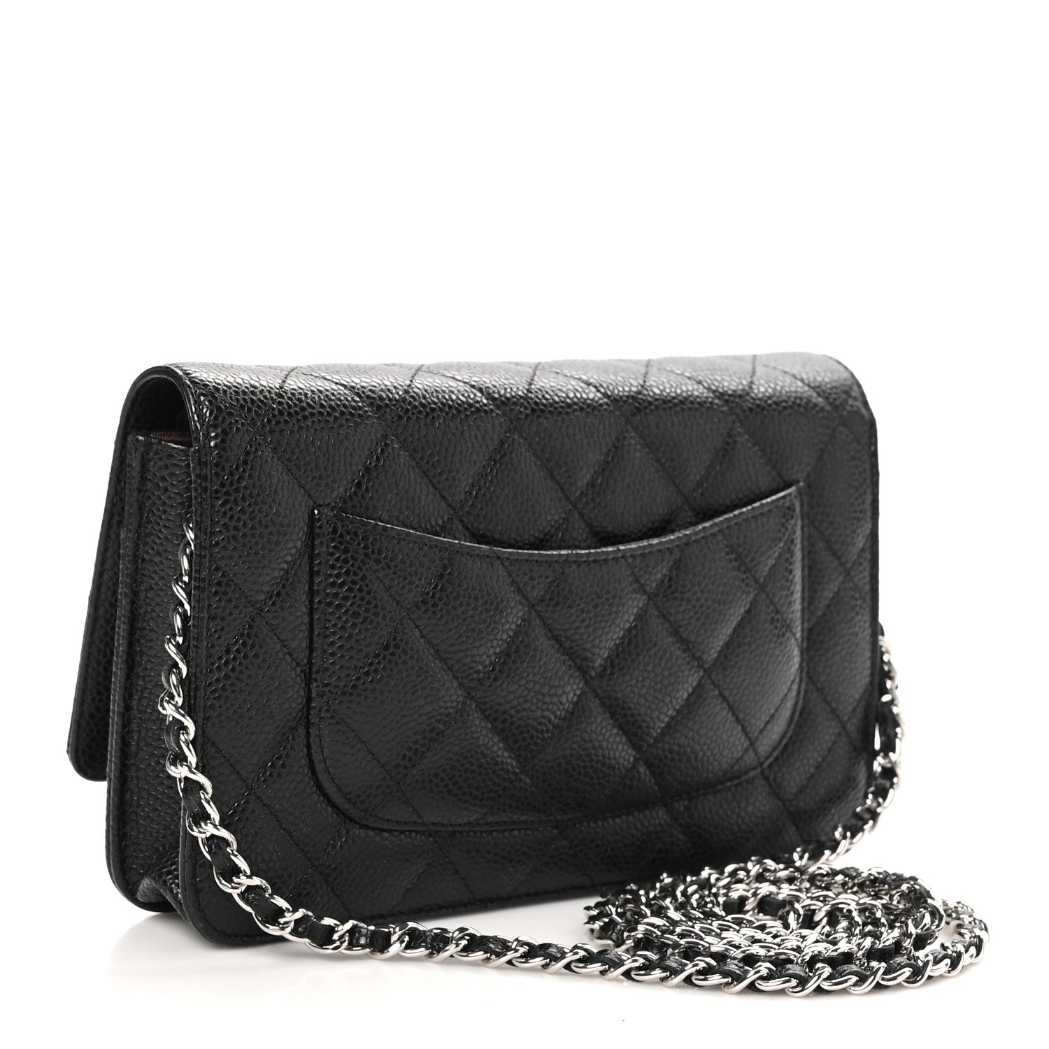 Chanel Caviar Quilted Wallet on Chain WOC Black 3 of 11