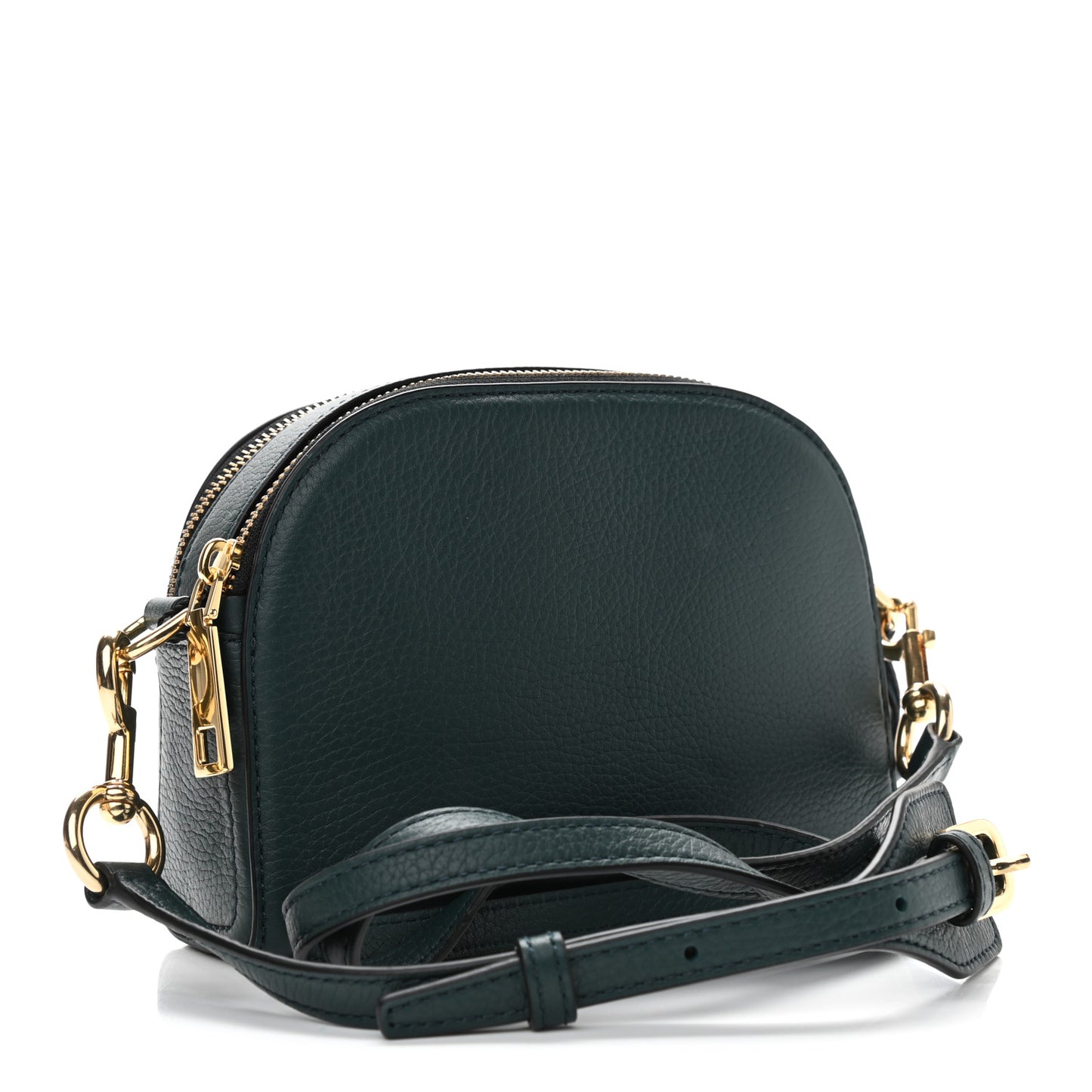 Calfskin Shutter Camera Crossbody Bag Cypress