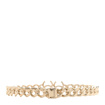 Chanel Metal CC Chain Link Choker Necklace L Gold 3 of 7