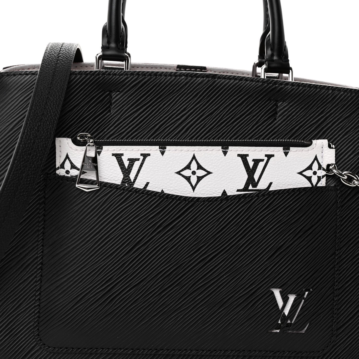 Louis Vuitton Epi Marelle Tote MM Black 6 of 9