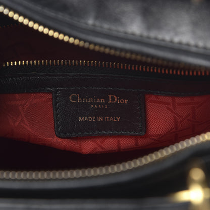 Christian Dior Lambskin Cannage Large Lady Dior Black 6 of 16