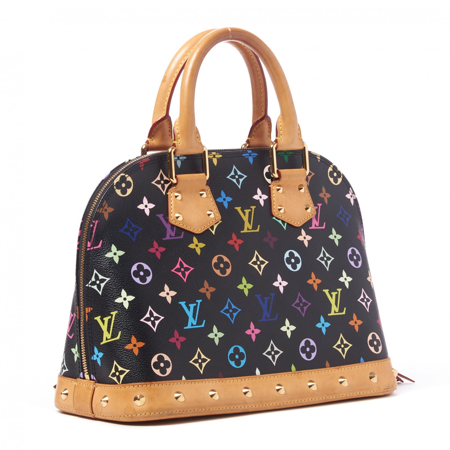 Louis Vuitton Monogram Multicolor Alma Black 2 of 7