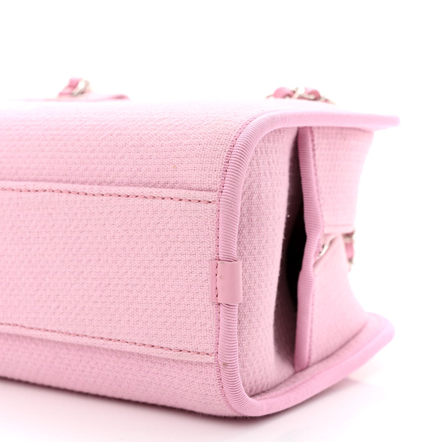 Canvas Deauville Small Bowling Bag Pink