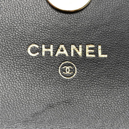 Chanel Lambskin Quilted CC Hook Card Holder Black 6 of 8