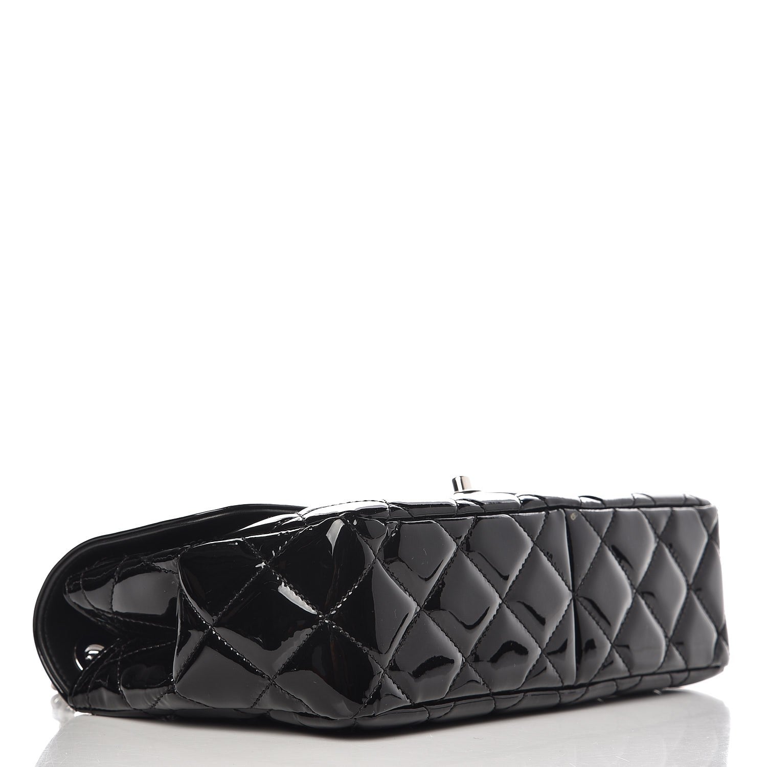Chanel Patent Quilted Large Coco Shine Flap Black 4 of 7
