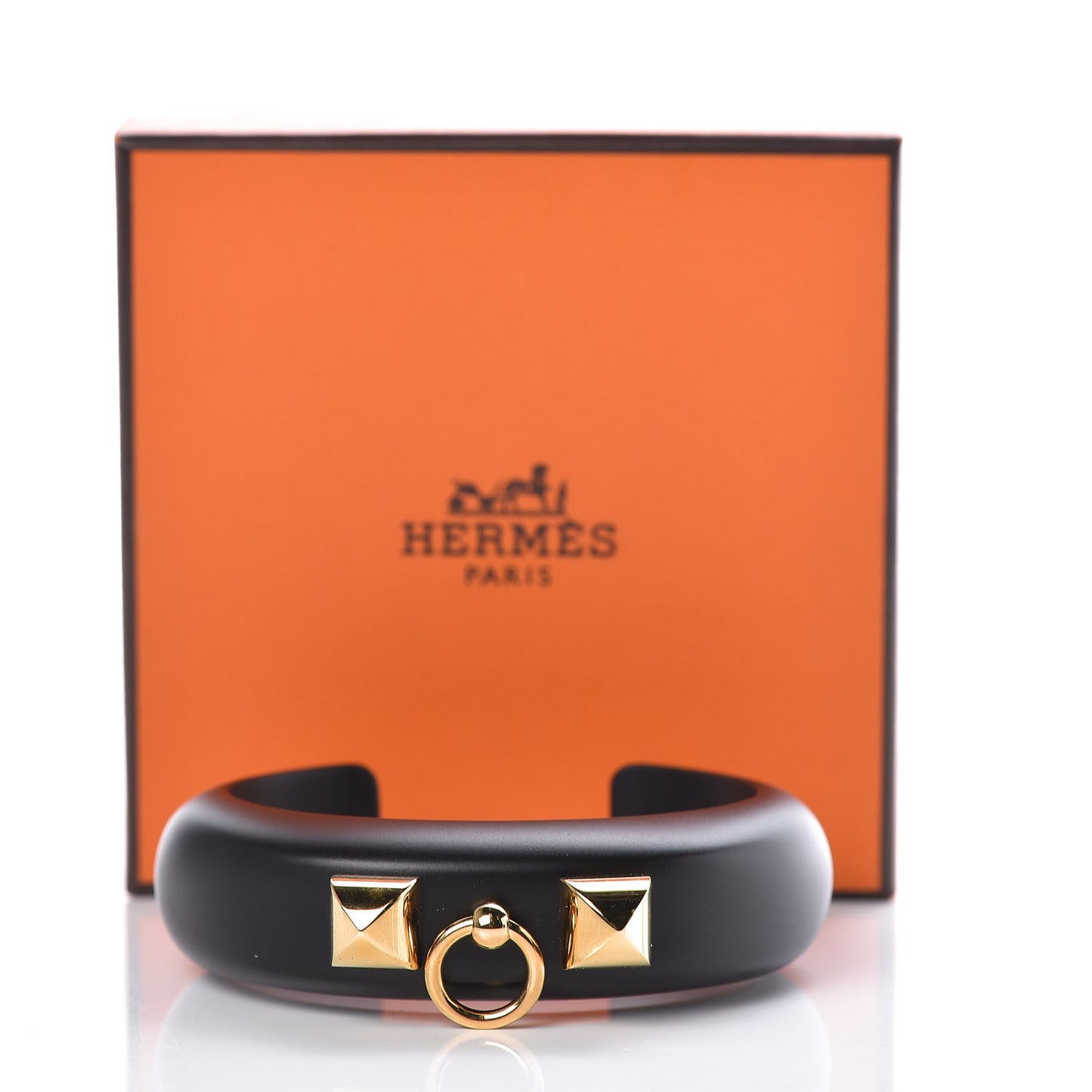 Pearwood Medor Fine Cuff S Bracelet Black