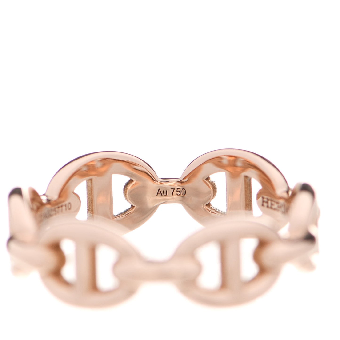 18K Rose Gold PM Chaine D'Ancre Enchainee Ring 50 5.25
