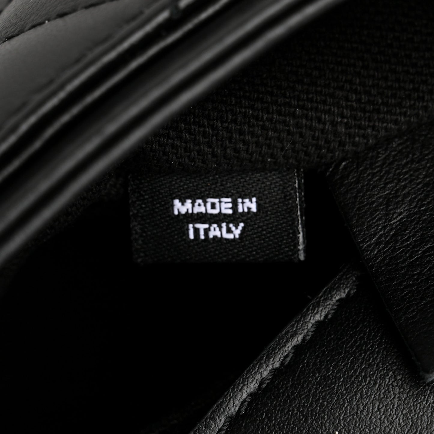 Calfskin Quilted CC Uniform Flap Belt Bag Black
