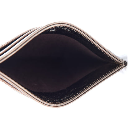 Chanel Metallic Aged Calfskin Quilted Reissue Card Holder Bronze 5 of 11
