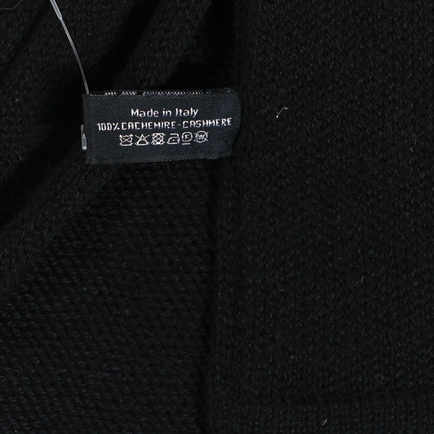 Chanel Cashmere CC Scarf Black 4 of 4