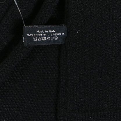 Chanel Cashmere CC Scarf Black 4 of 4