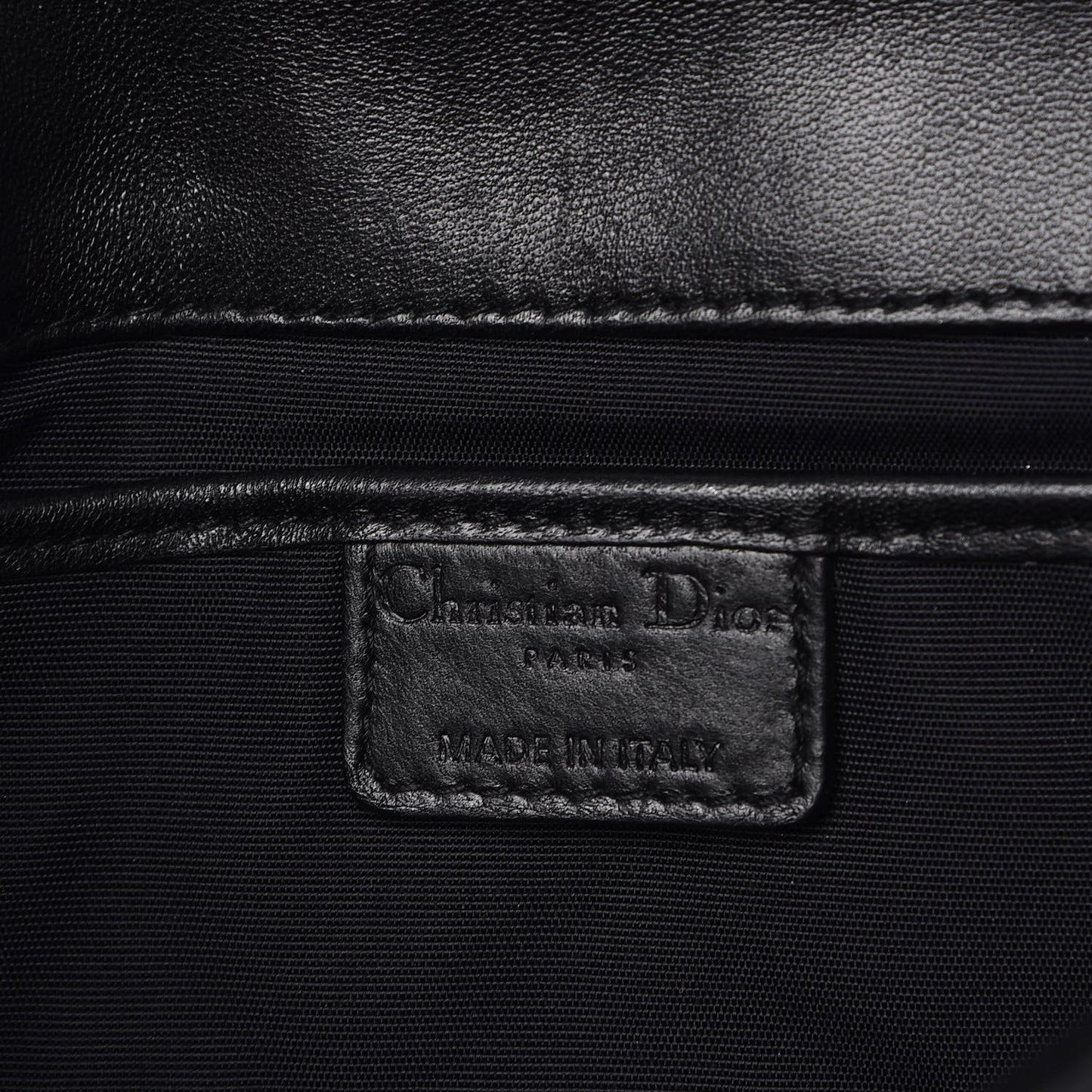Lambskin Cannage Lady Dior Convertible Clutch Black