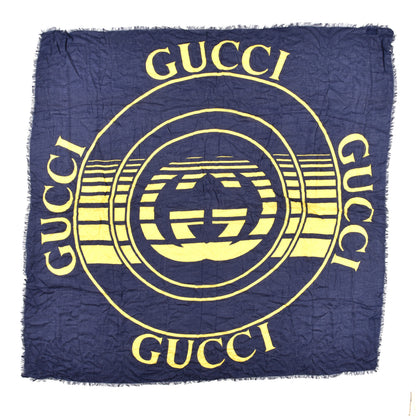 Gucci Modal Silk GG Shawl Sapphire Yellow 1 of 4