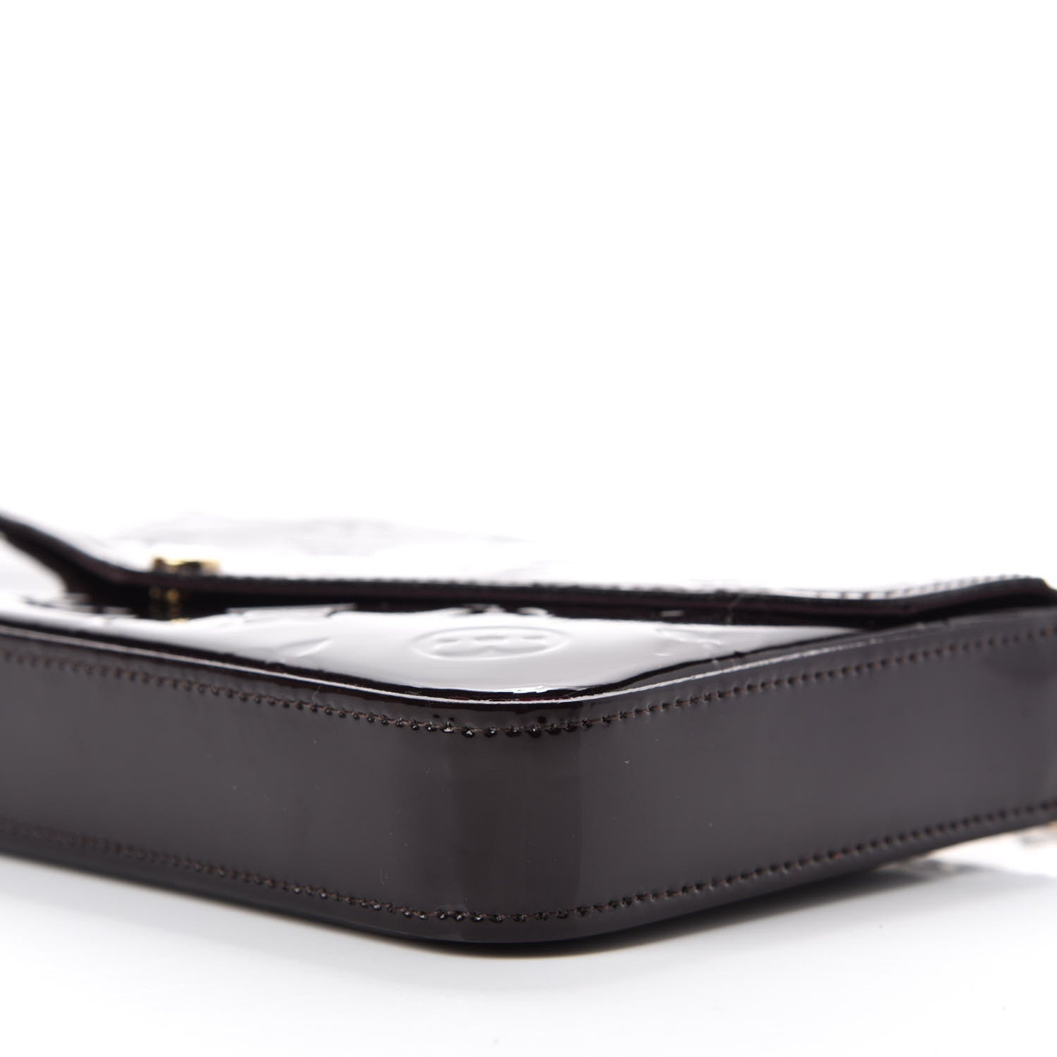 Louis Vuitton Vernis Pochette Felicie Chain Wallet Amarante 7 of 11
