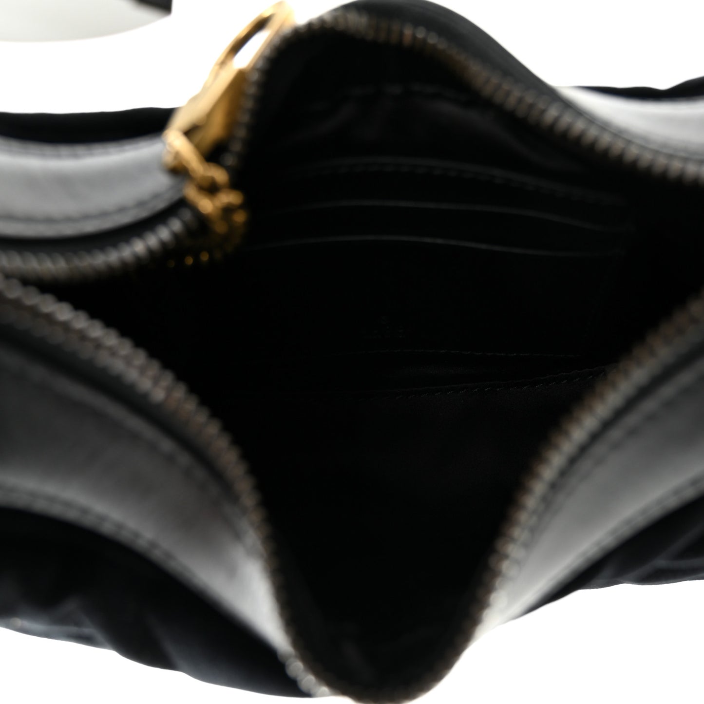 Velvet Matelasse Double G Studs Torchon GG Marmont Half Moon Hobo Black