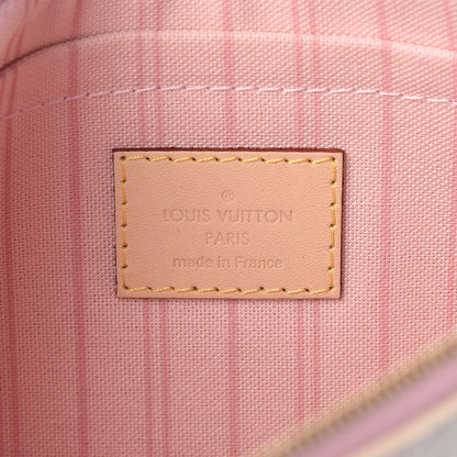 Louis Vuitton Damier Azur Neverfull MM GM Pochette Rose Ballerine 6 of 9