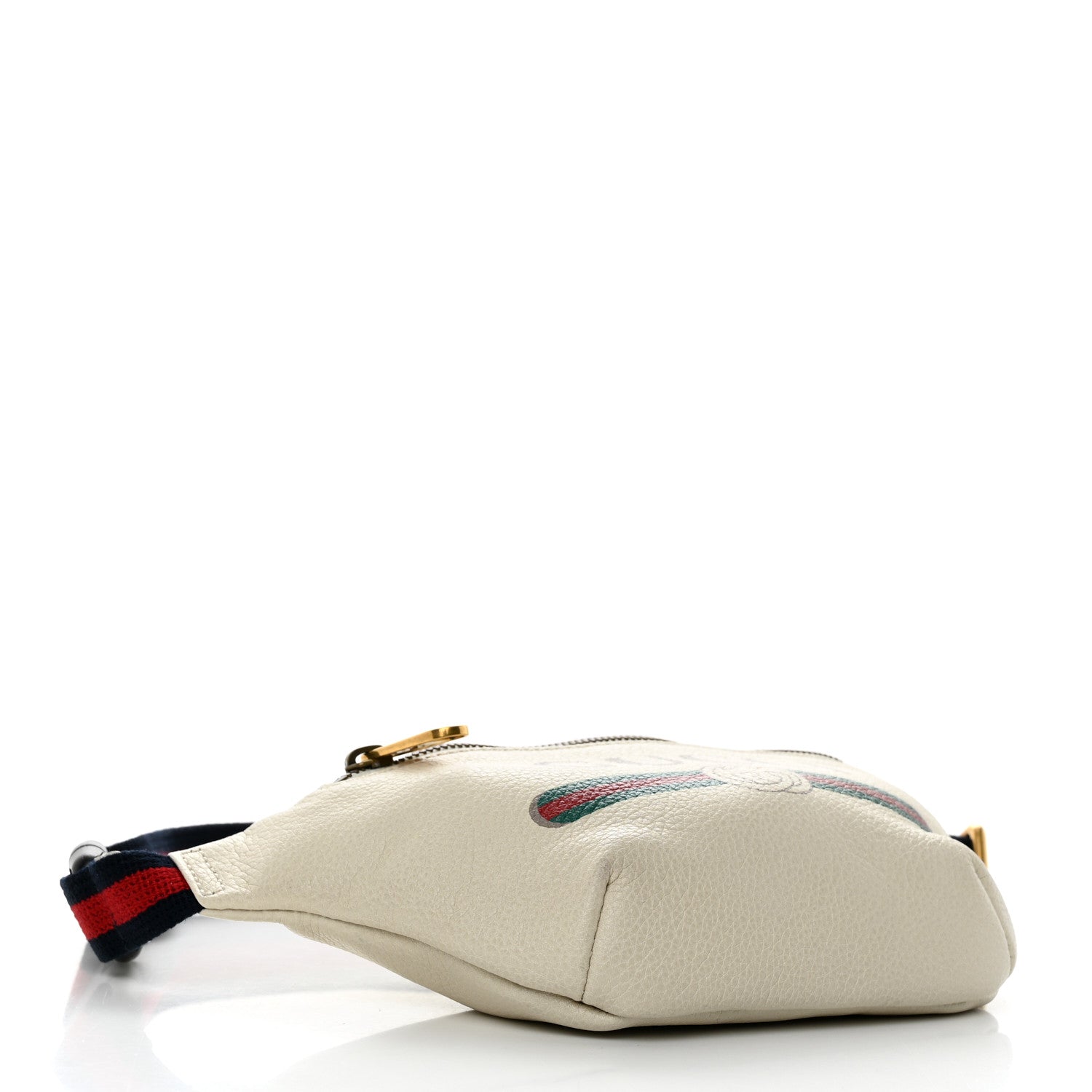 Gucci Grained Calfskin Small Logo Belt Bag White 4 of 11