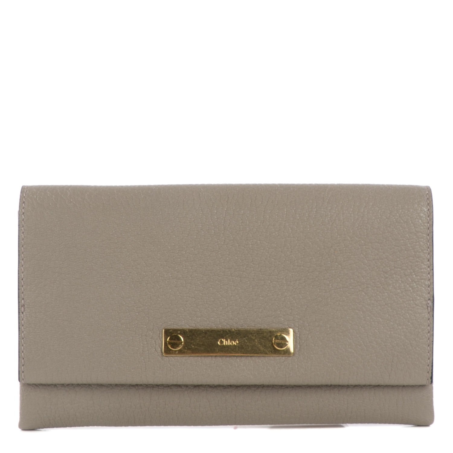 Chloe Lambskin Fold Over Pochette Motty Grey 1 of 7