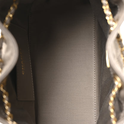 Chanel Suede Quilted Small Chanel 25 Handbag Dark Grey 5 of 11