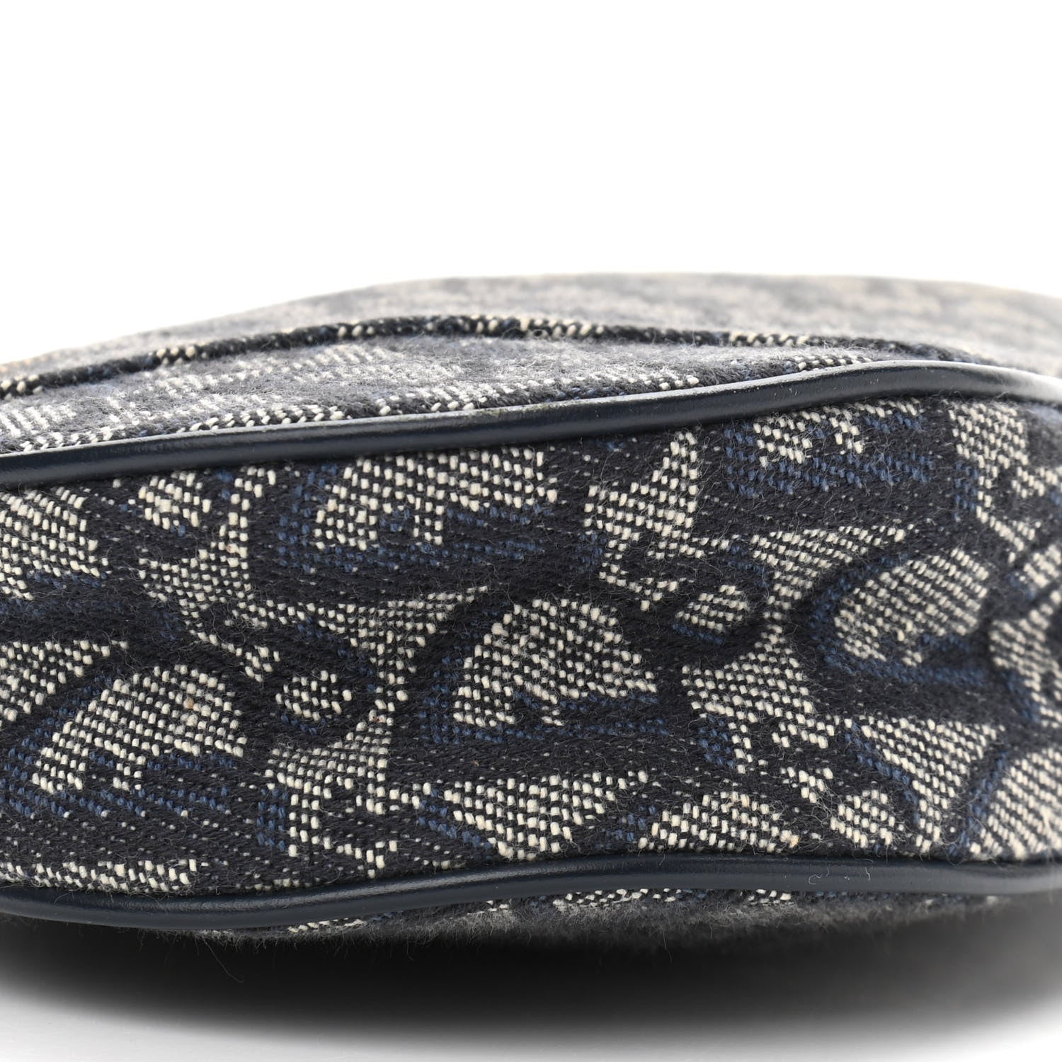 Christian Dior Monogram Mini Saddle Pochette Navy 5 of 14