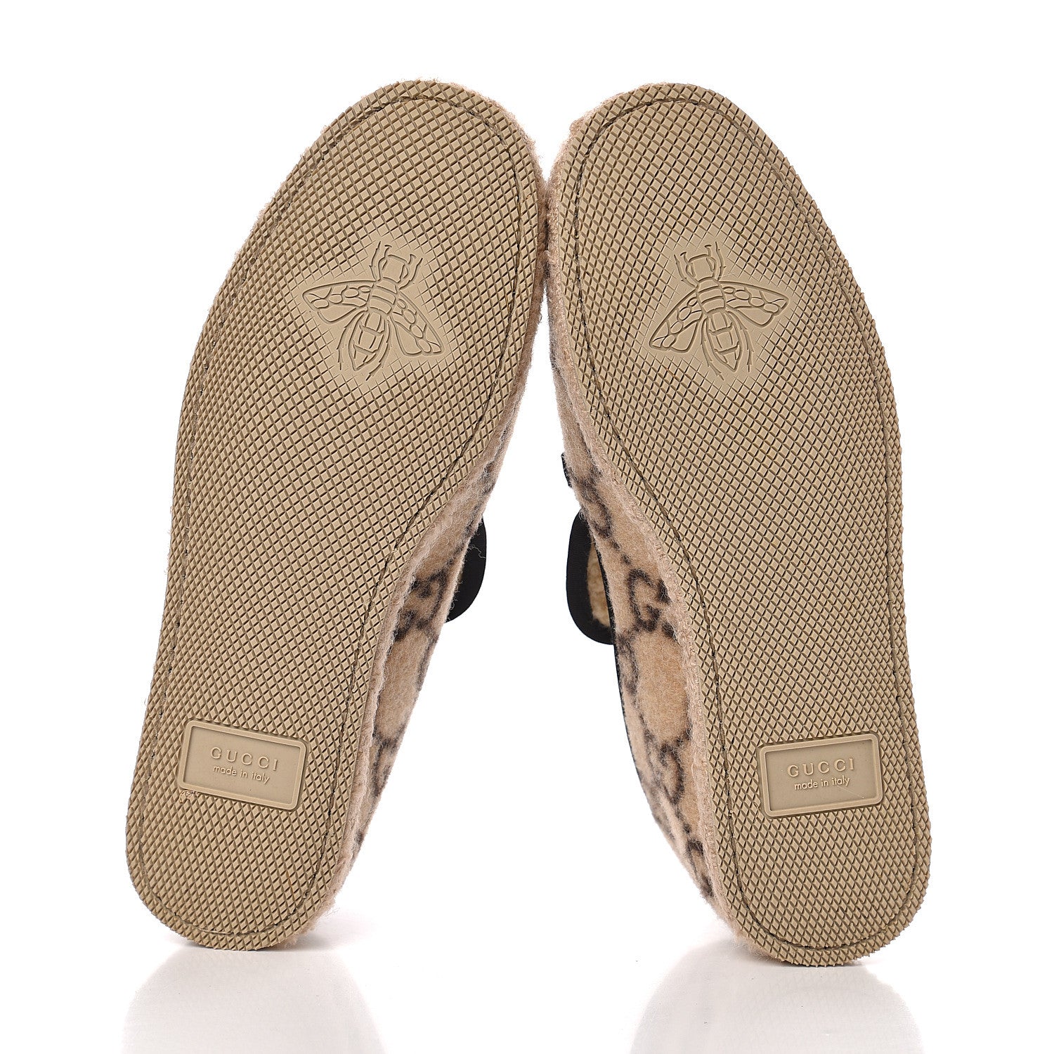 Gucci Covered Wool GG Monogram Womens Fria Horsebit Loafers 38 Beige Ebony Black Butterscotch 5 of 11