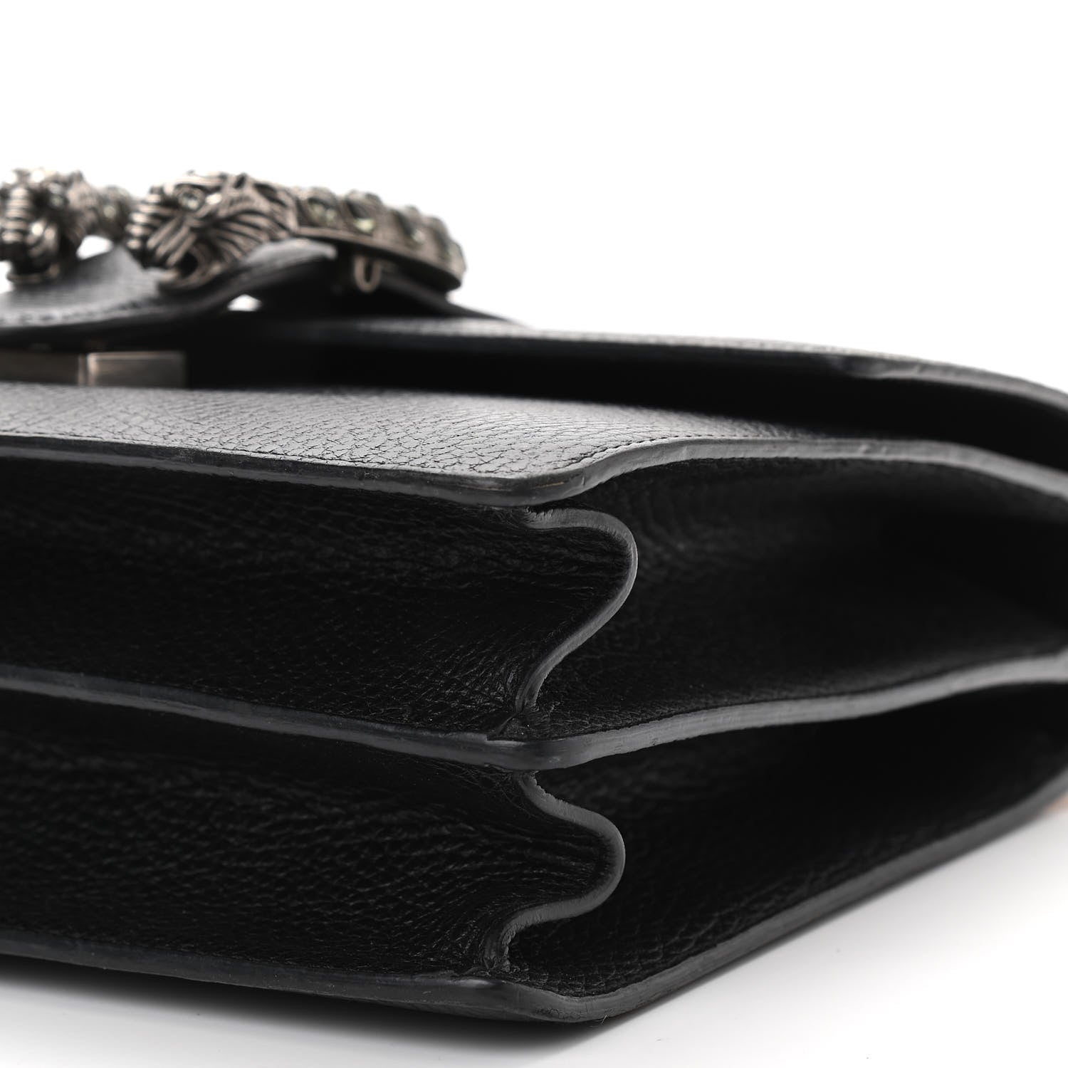 Gucci Dollar Calfskin Crystal Web Medium Dionysus Bamboo Top Handle Bag Black Black Diamond 11 of 11