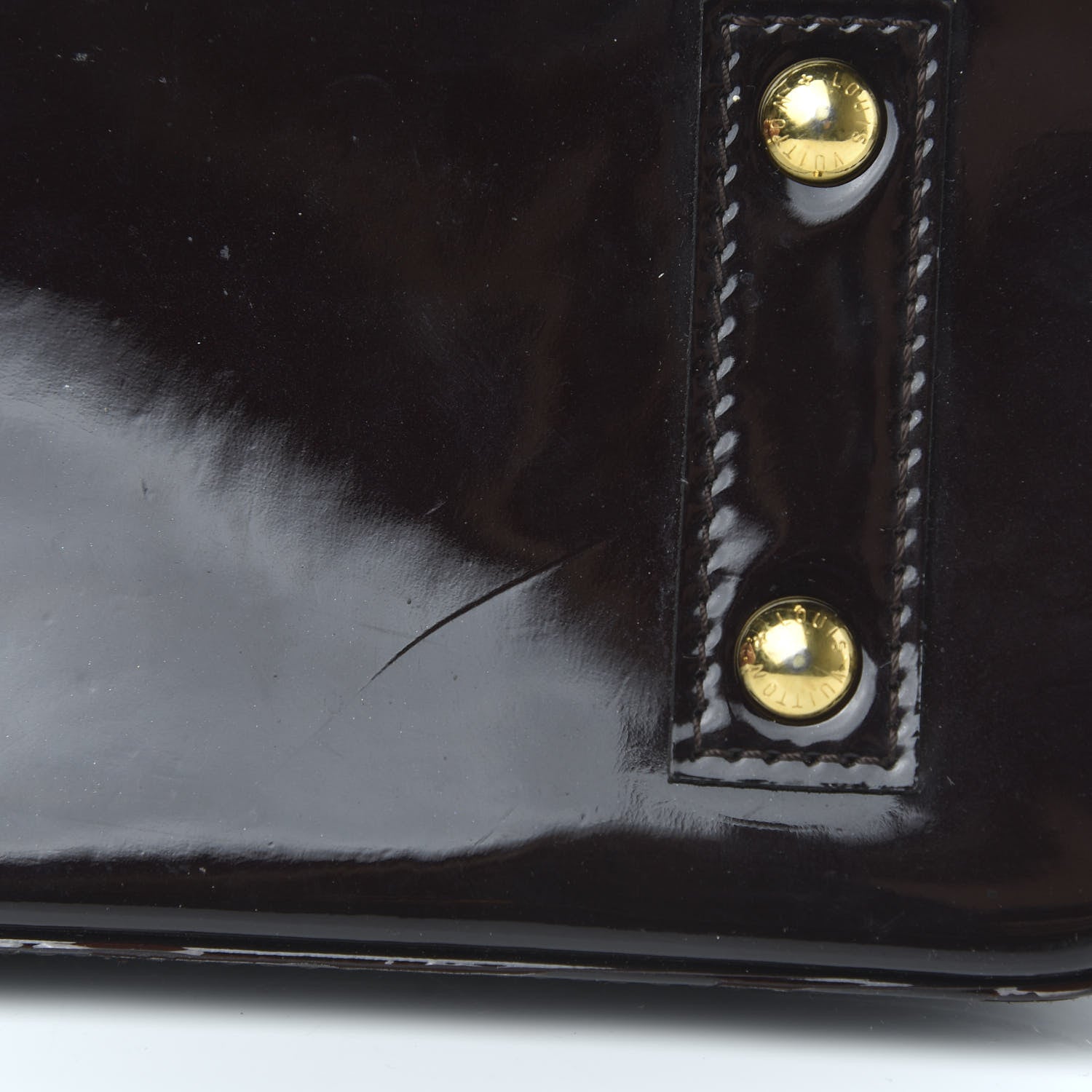Louis Vuitton Vernis Alma BB Amarante 9 of 9