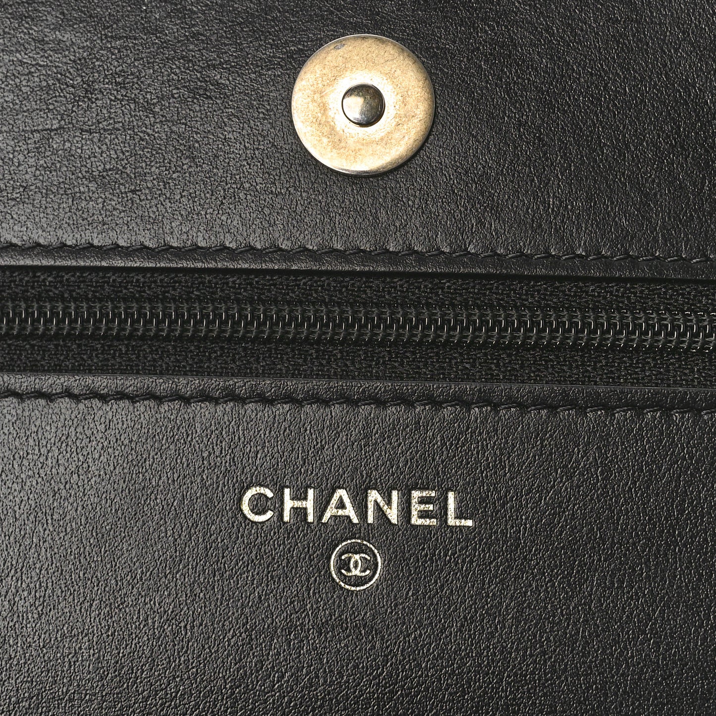 Corduroy Quilted Chanel 19 Wallet On Chain WOC Black