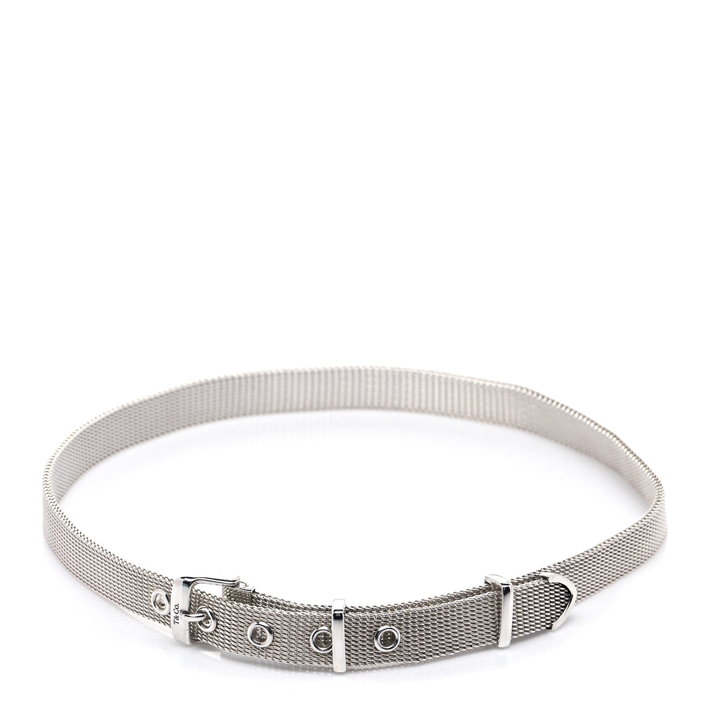 Sterling Silver Somerset Double Wrap Buckle Mesh Bracelet