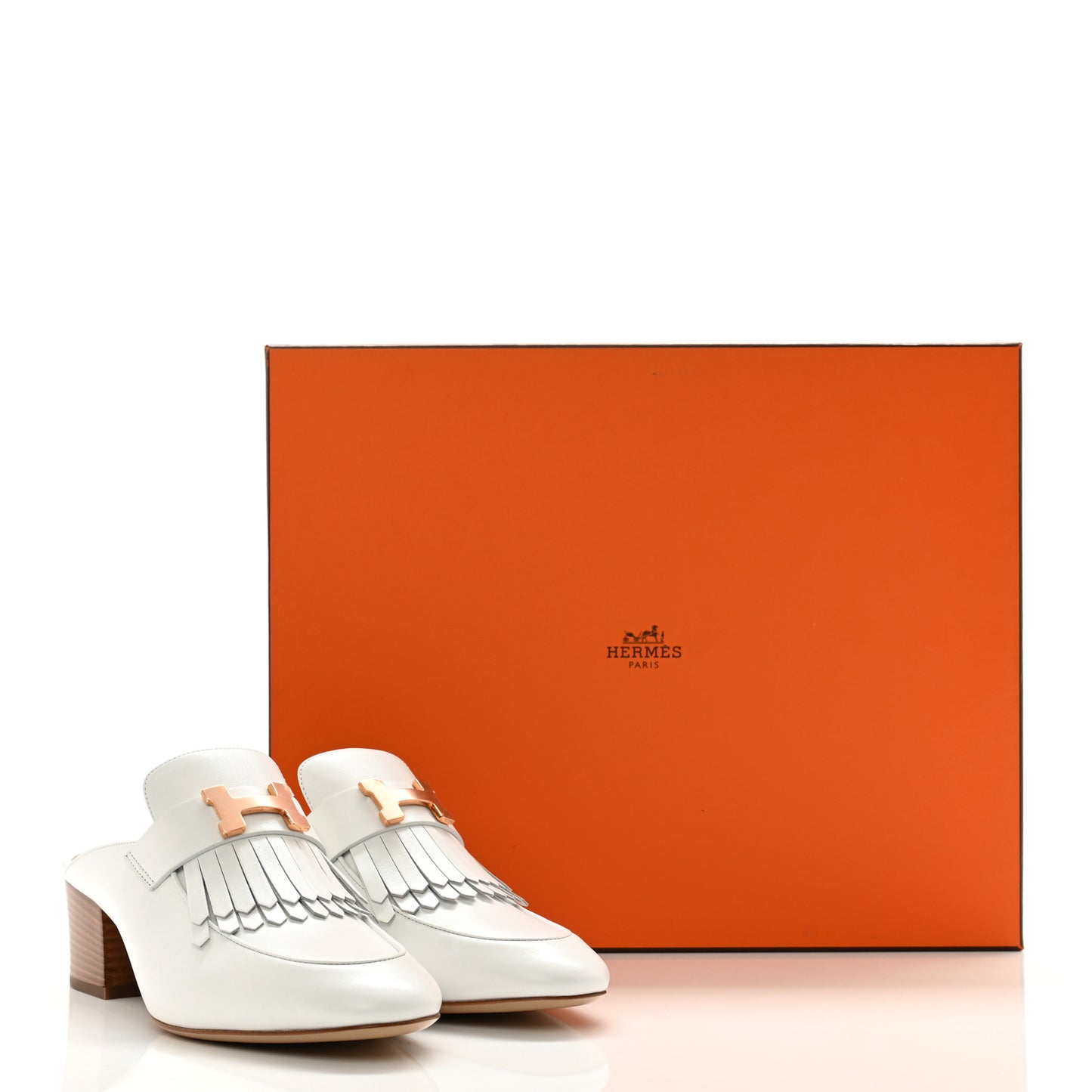Goatskin Tuileries Mules 37 White