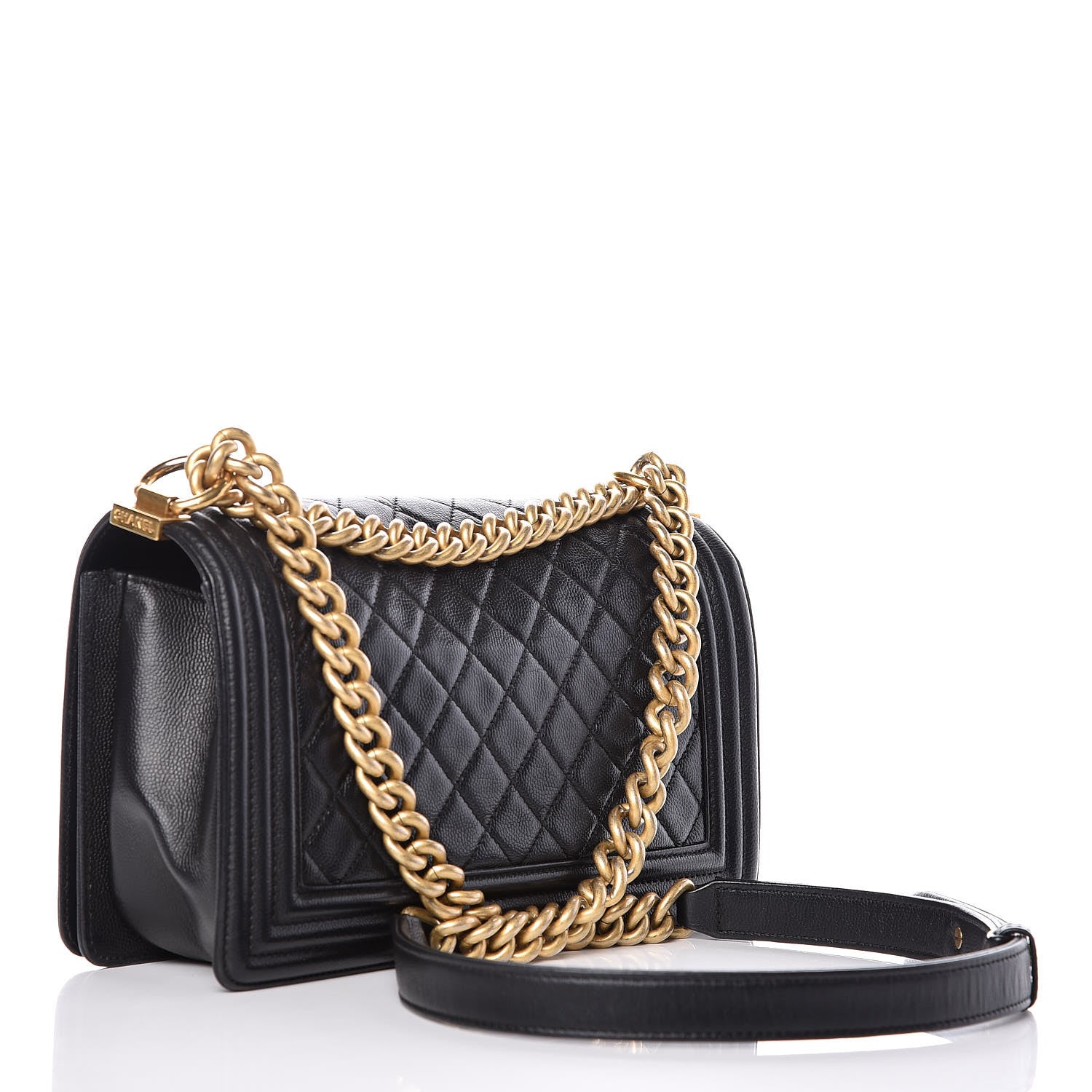 Chanel Caviar Quilted Medium Boy Flap Black 3 of 11