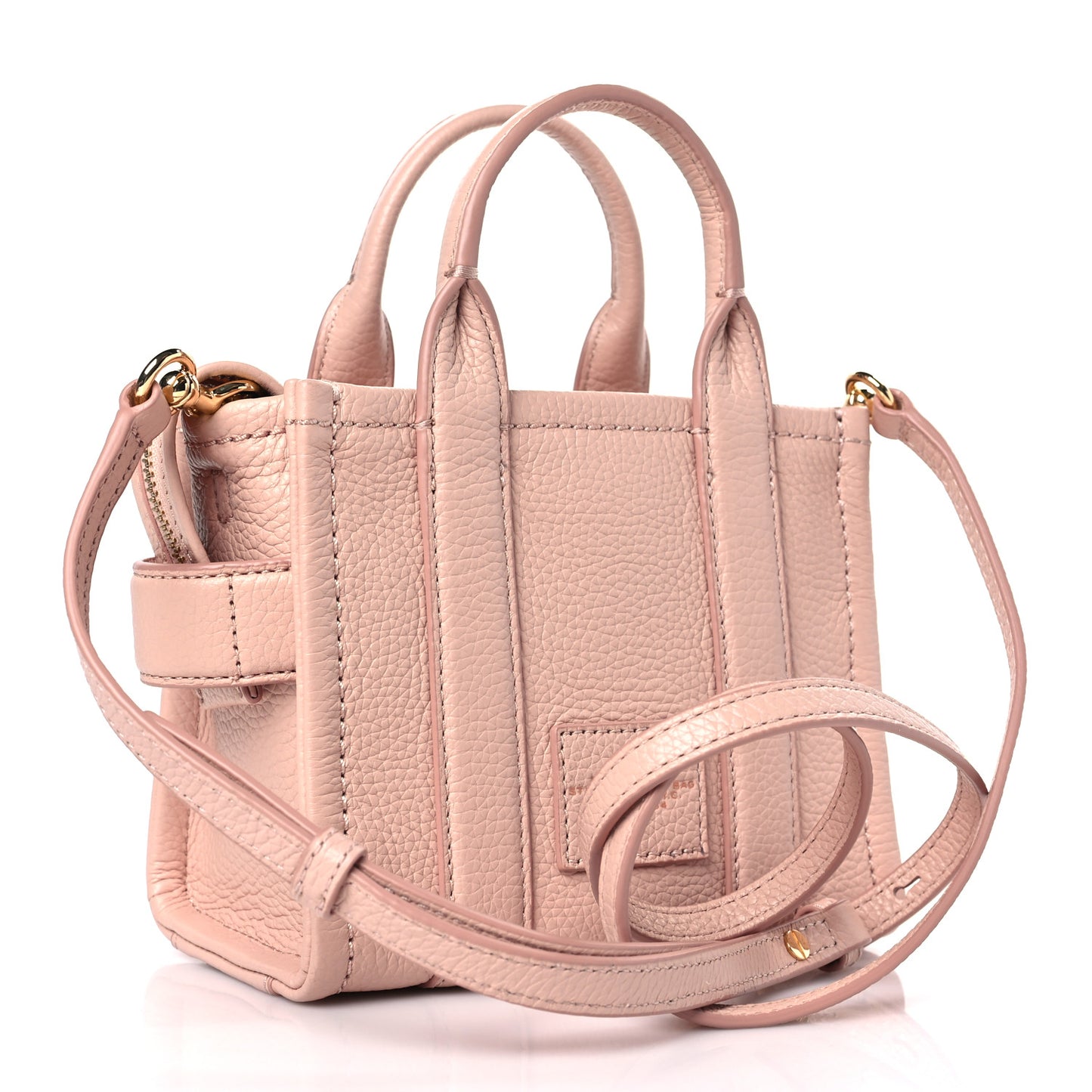 Grained Calfskin Micro The Tote Bag Rose