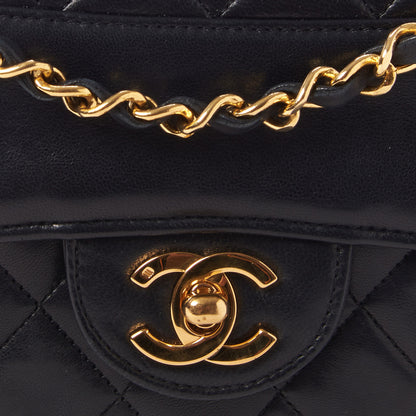 Chanel Lambskin Quilted Medium Single Flap Black 7 of 9