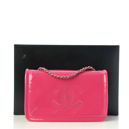 Chanel Vinyl Small Lipstick Flap Fuchsia 8 of 8
