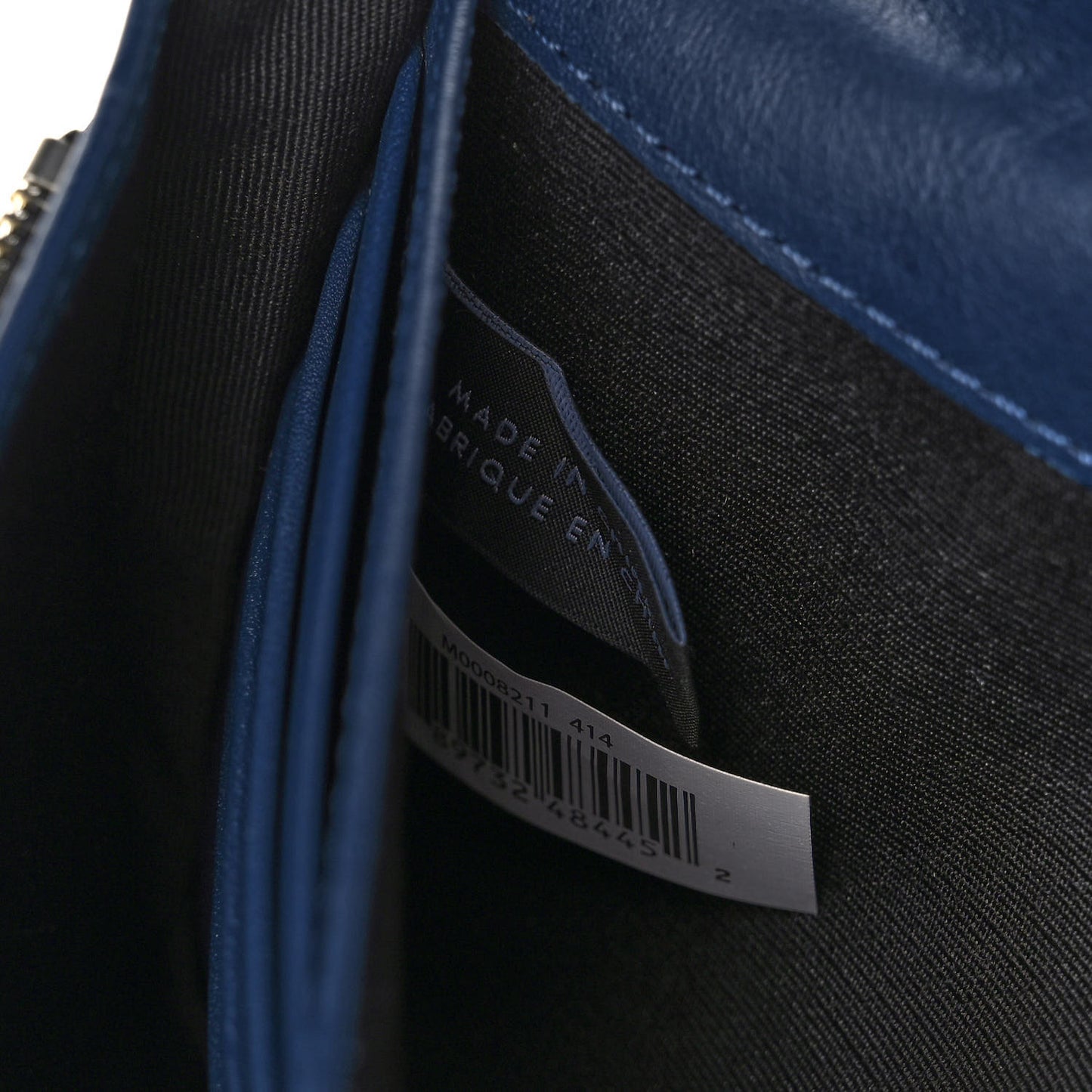Calfskin Snapshot Wallet on Chain Blue