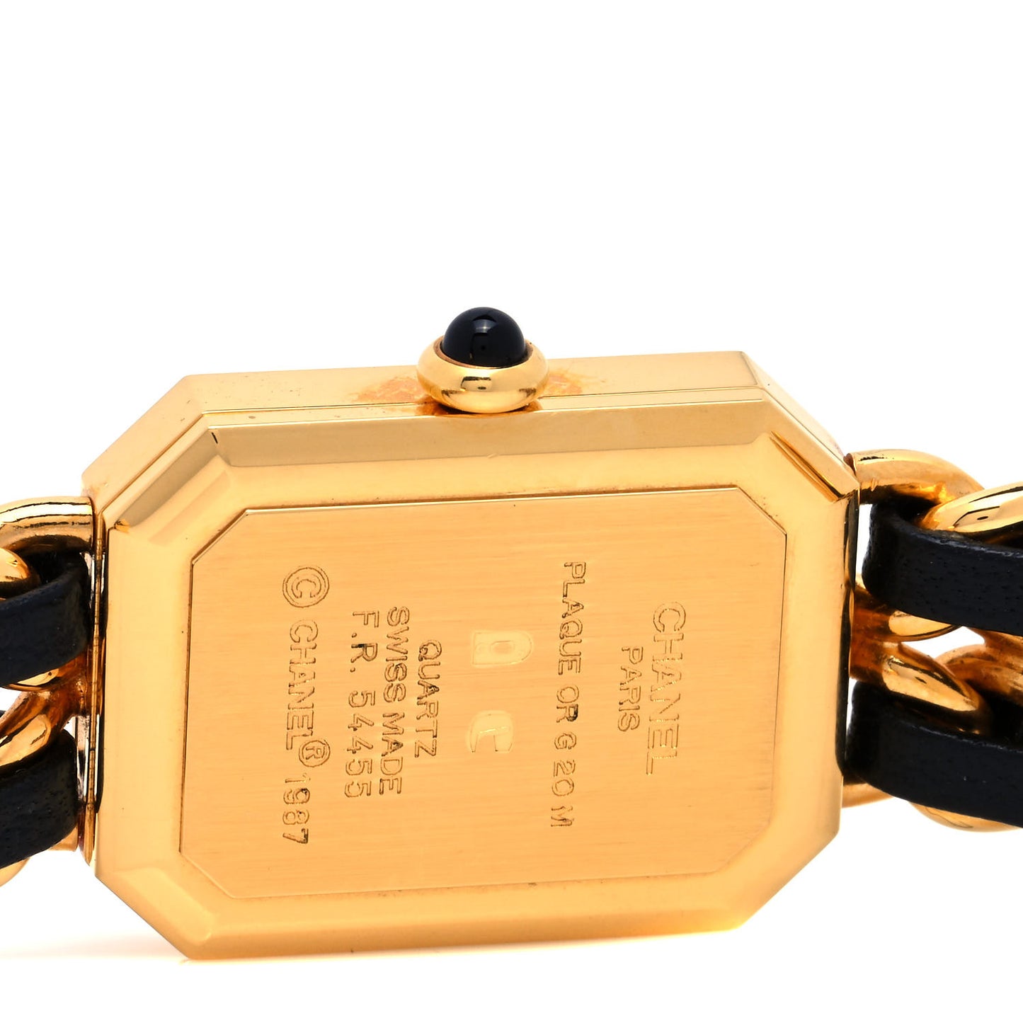 Stainless Steel Lambskin 20mm Chain Premiere Quartz Watch Gold L