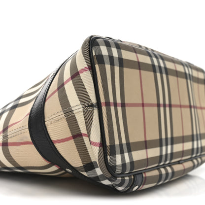 Burberry Vintage Check Studded Tote Black 8 of 10