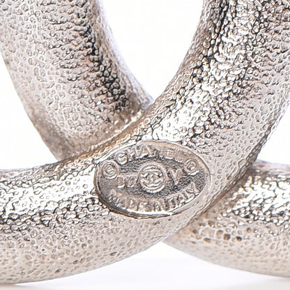 Chanel Baguette Crystal CC Brooch Silver 4 of 5