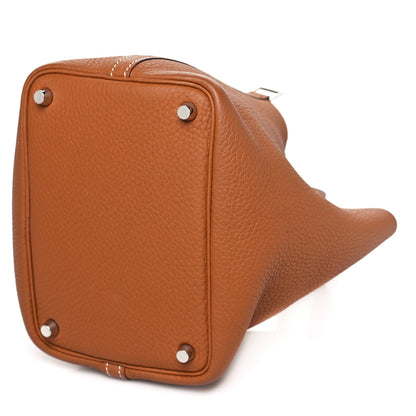 Hermes Taurillon Clemence Picotin Lock 18 PM Gold 10 of 10