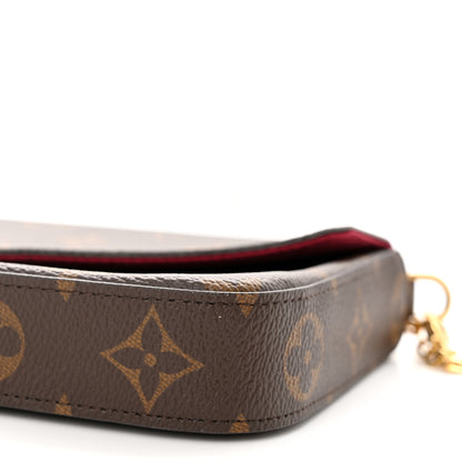 Louis Vuitton Monogram Pochette Felicie Chain Wallet Fuchsia 11 of 15
