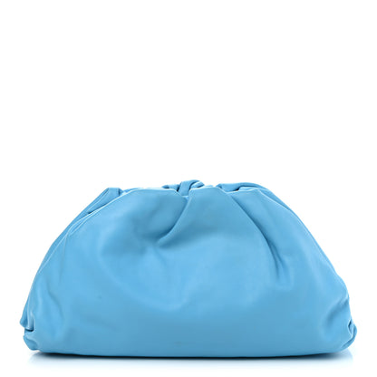 Bottega Veneta Smooth Butter Calf The Pouch Oversized Clutch Sky Blue 1 of 10