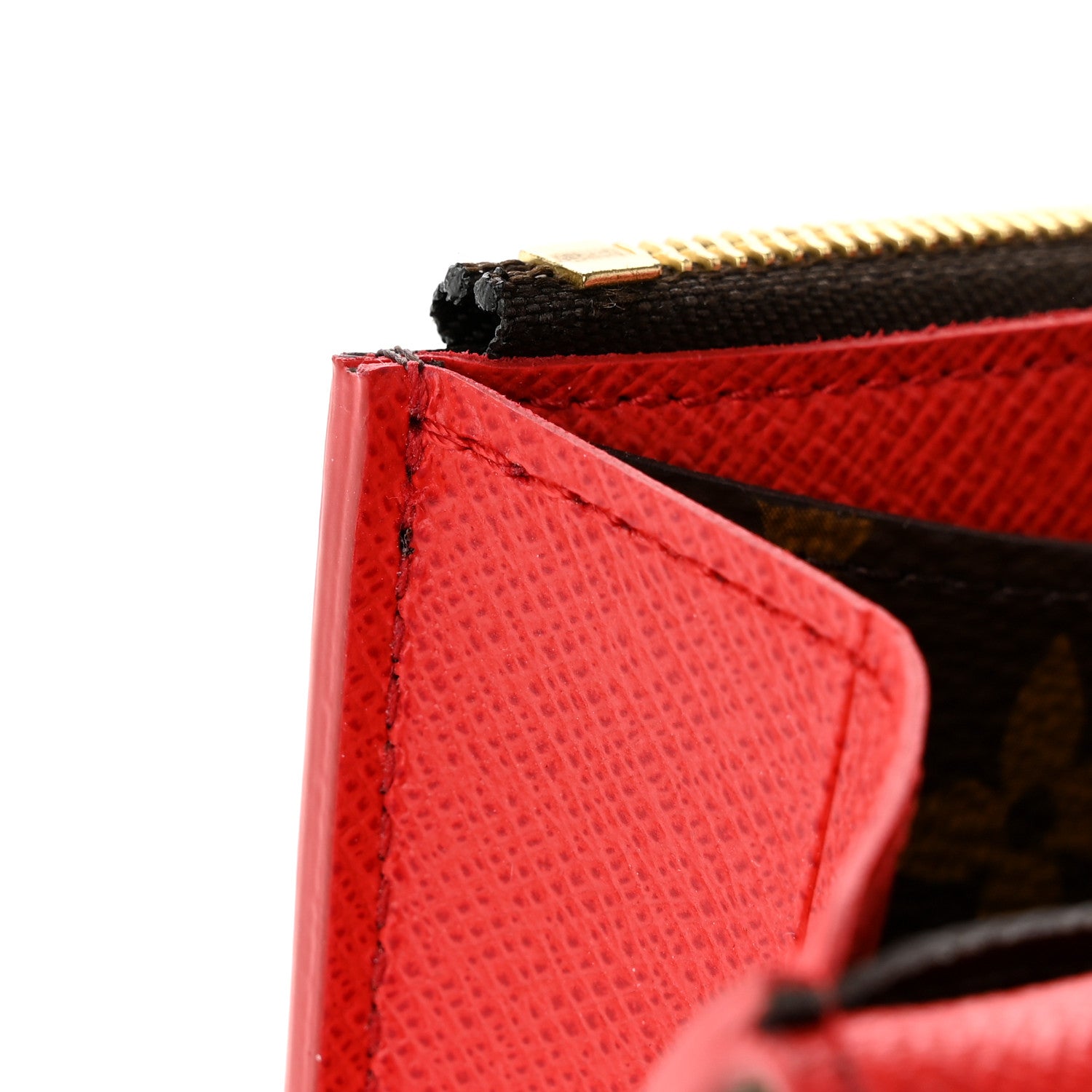 Louis Vuitton Monogram Bloom Flower Emilie Wallet Rouge 10 of 14