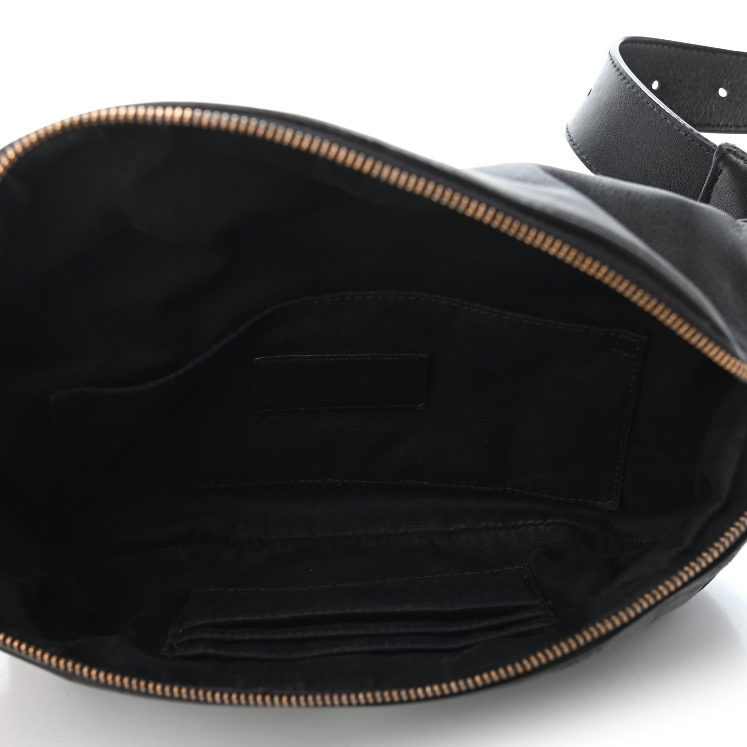Saint Laurent Calfskin Monogram Belt Bag Black 4 of 5