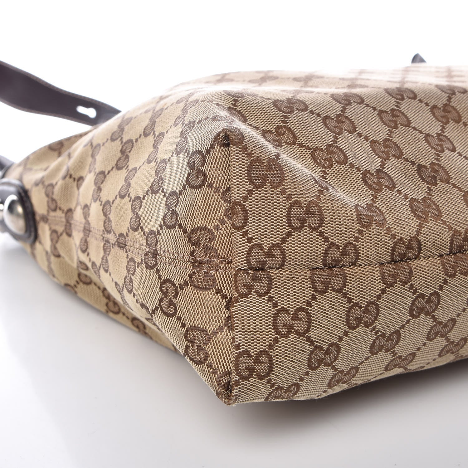 Gucci Monogram Medium Icon Bit Hobo Dark Brown 9 of 11