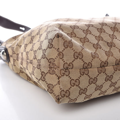 Gucci Monogram Medium Icon Bit Hobo Dark Brown 9 of 11