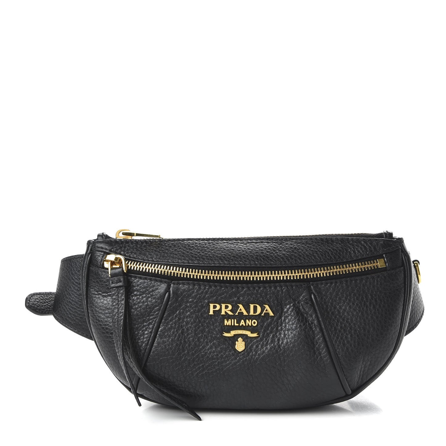 Vitello Daino Small Belt Bag Black