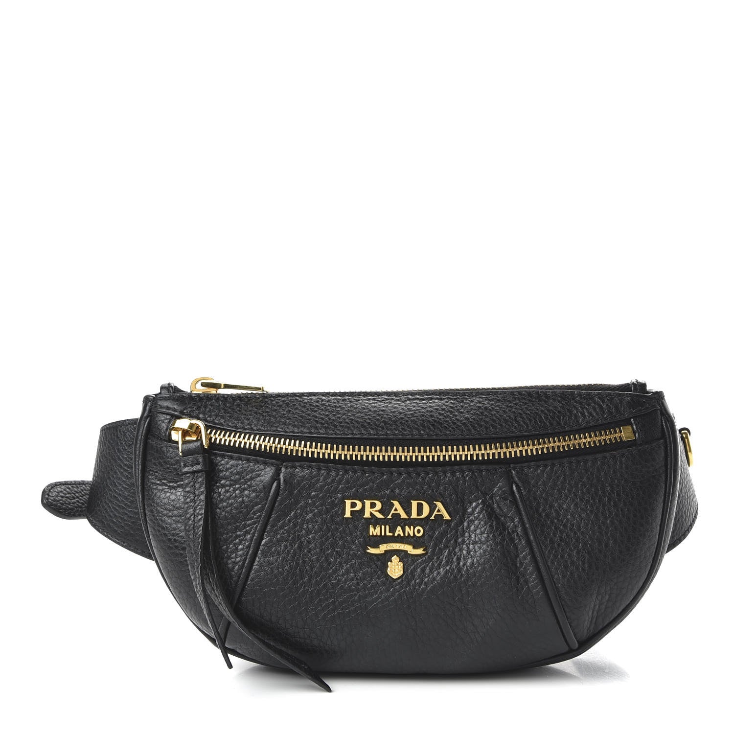 Prada Vitello Daino Small Belt Bag Black 1 of 9