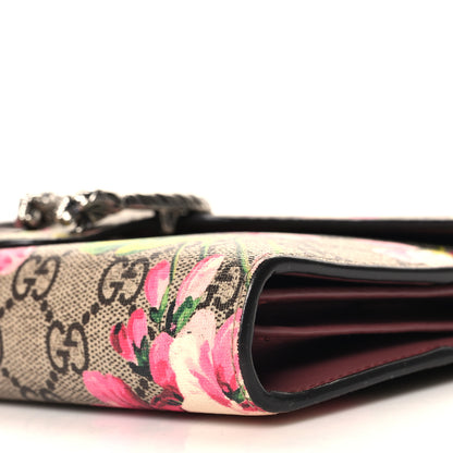 Gucci GG Supreme Monogram Blooms Mini Dionysus Chain Wallet Beige Multicolor Dry Rose 10 of 11