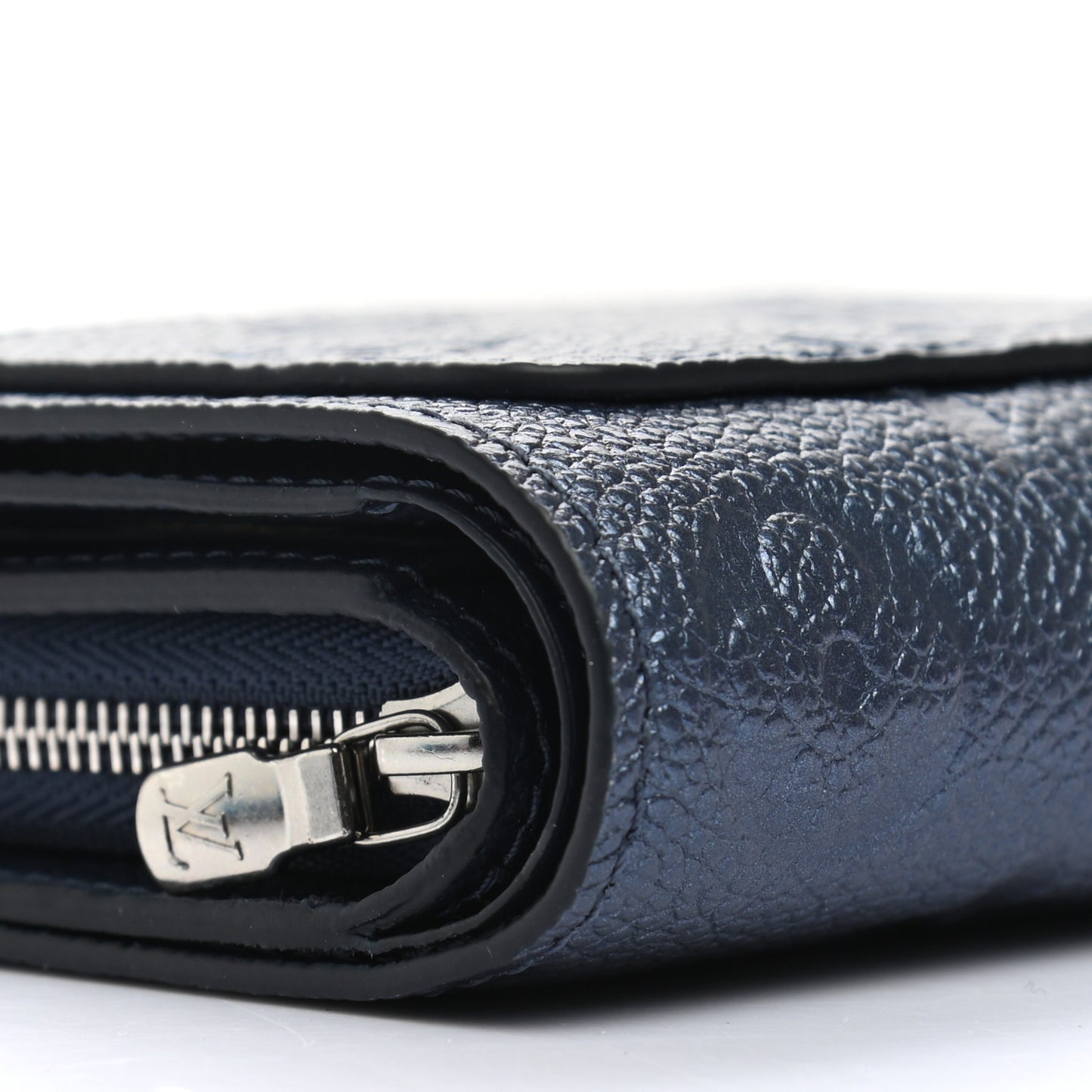Metallic Empreinte Clea Wallet Navy Nacre